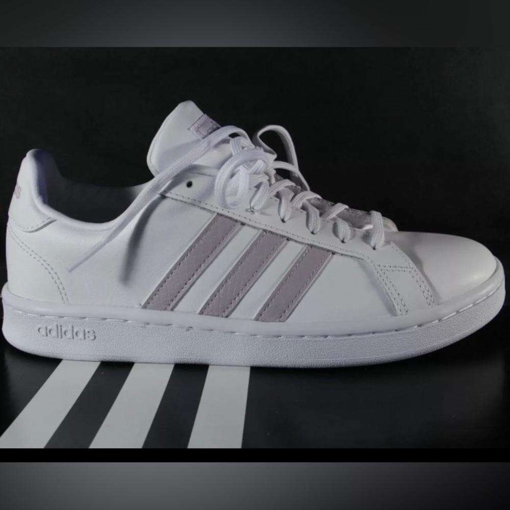 Adidas Grand Court Damen Sneakers Sportschuhe Freizeitschuhe Halbschuhe 8.5 - Picture 3 of 12